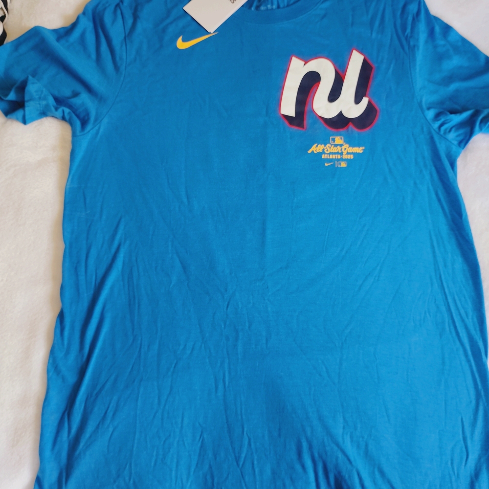 Nike Francisco Lindor All Star Game Atlanta Shirt Blue MLB Size Medium, Baseball